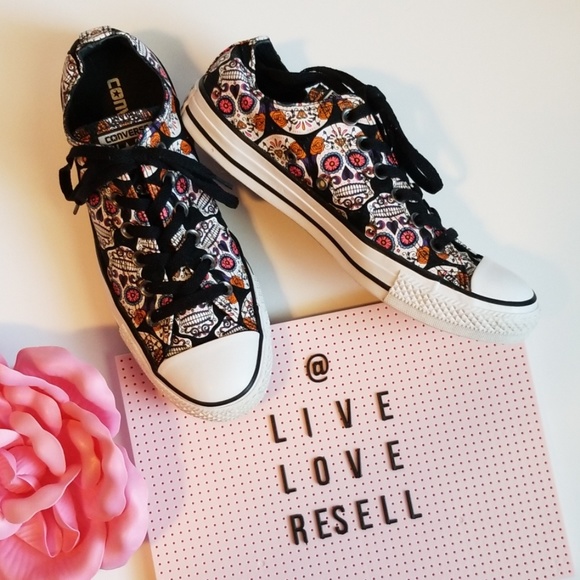 day of the dead converse shoes